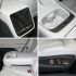 A collage showing details of a car's interior, including a control panel, cup holders, and seat adjustment buttons.