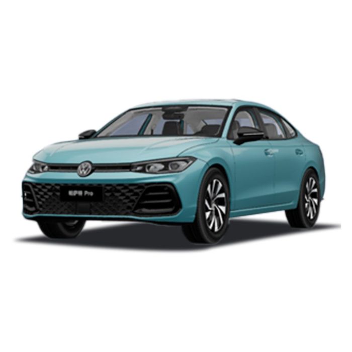 A light blue Volkswagen Lavida Pro sedan with a modern design.