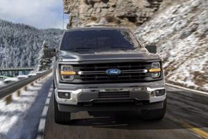 2026 Ford F-150 Lariat high-speed frontal view