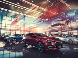 Cars for sale in car dealerships