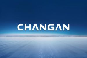 The "CHANGAN" logo displayed against a vast, blue open landscape.