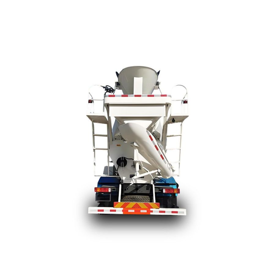 SINOTRUK HOWO TX5 340HP 8×4 7.9m³ Concrete Mixer Truck Rear Elevation