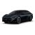 A dark blue Xpeng P7+ electric car.
