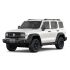 A white off - road SUV.