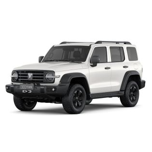 A white off - road SUV.