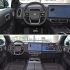 Two images showing the interior of a Li Auto car, including the steering wheel and central screens.