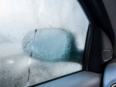 The driver's side windows and doors were completely fogged up