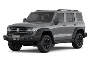 A gray off - road SUV.