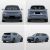 Four views (front, rear, side - rear, side - front) of a light blue SUV.
