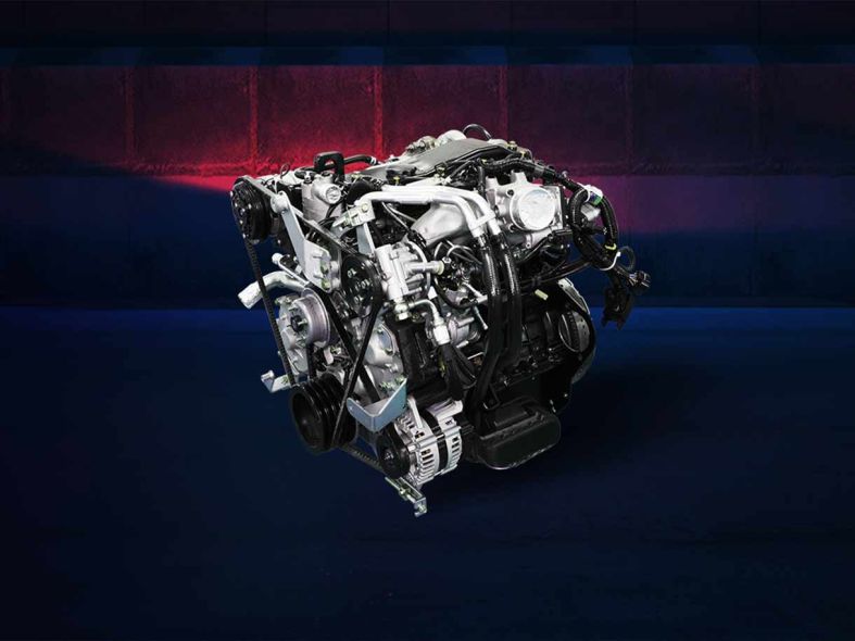 engine of ISUZU KV100 120HP 4.2M Flatbed Light Truck