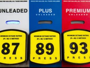 Different grades of gasoline