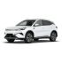 A white BYD Yuan Plus electric SUV.