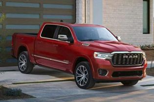 Red 2026 Ram 1500 Front Three-Quarter