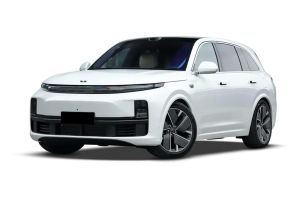 A white SUV with a sleek design.