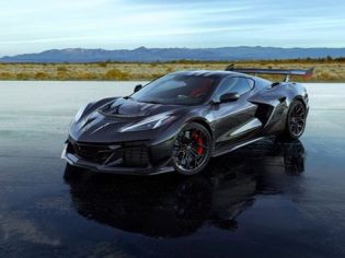 A Dark Blue 2026 Chevrolet Corvette ZR1