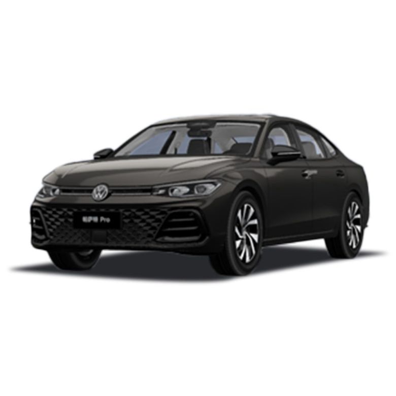 A sleek black Volkswagen Passat Pro sedan with a modern design.
