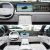 Two views of the interior of a Xpeng car, showcasing the dashboard with dual screens, steering wheel, and center console.