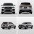 Four views (front, rear, side - rear, side - front) of the Geely Xingyue L SUV.