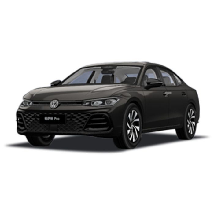 A sleek black Volkswagen Passat Pro sedan with a modern design.