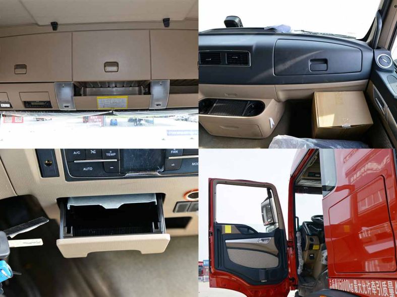 Cabin storage space of HOWO TX 8X4 Tipper Truck Heavy Duty Dump Truck