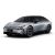 A silver Xpeng P7+ electric car.