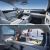 A collage showcasing a car's interior: a modern driver's area with a digital display and a spacious rear with storage, highlighting comfort and versatility.