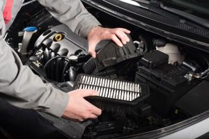 Car air filter replacement