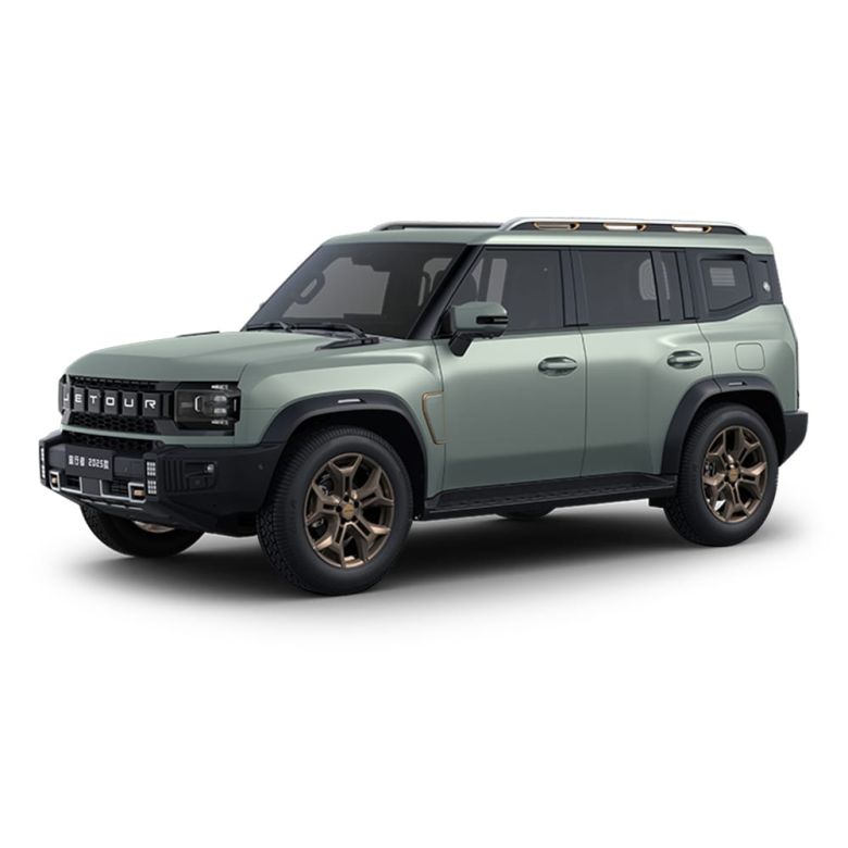 A light green off - road SUV.