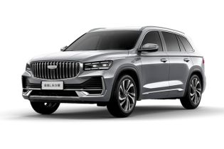 Silver Geely Xingyue L SUV.