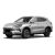 A silver BYD SUV shown in a three-quarter front view against a white background, highlighting its sleek design and modern aesthetics.