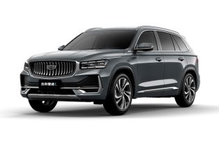 Dark gray Geely Xingyue L SUV.