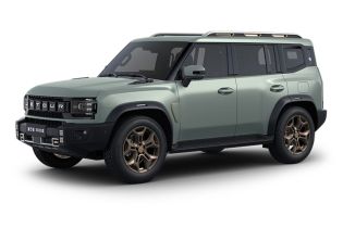 A light green off - road SUV.