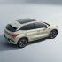 Top view of a light - colored BYD Yuan Plus electric SUV.