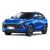 A vibrant blue Fengon SUV with a black roof, displayed at a dynamic angle against a plain white background, highlighting its modern, sleek design and eye-catching color.