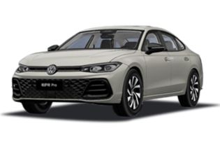 A sleek beige Volkswagen Lavida Pro sedan with a modern design.