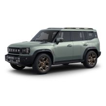A light green off - road SUV.