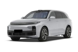 A white SUV with a sleek design.