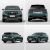 Four views (front, rear, side - rear, side - front) of the Geely Xingyue L SUV.