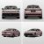 Four views (front, rear, side - rear, side - front) of a pink Volkswagen Passat Pro sedan.