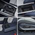 Collage of four car interior details: cup holders, storage, armrest, and seat controls.