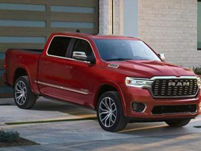 Red 2026 Ram 1500 Front Three-Quarter
