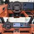 Two images showing the interior of a Li Auto car, including the steering wheel and central screens.