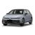 A light gray Volkswagen hatchback with a sleek design.