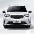 Front view of a white Suzuki X5 PRO car with the Chinese characters "不羁道" (Uninhibited Path) on the license plate.