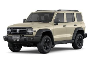 A beige off - road SUV.