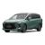 A mint green MPV with a bold front grille and panoramic sunroof is showcased against a plain background, highlighting its modern and spacious design.