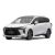 A white MPV with a sleek design, featuring a bold front grille and panoramic sunroof, is showcased against a plain background, highlighting its modern and spacious appearance.