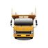 Front view of a yellow Dayun double - decker car carrier truck.