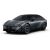 A dark gray Xpeng P7+ electric car.