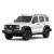 A white off - road SUV.